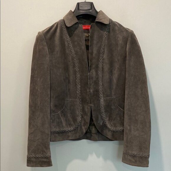 Anne Klein Brown Leather Jacket - Picture 5 of 14